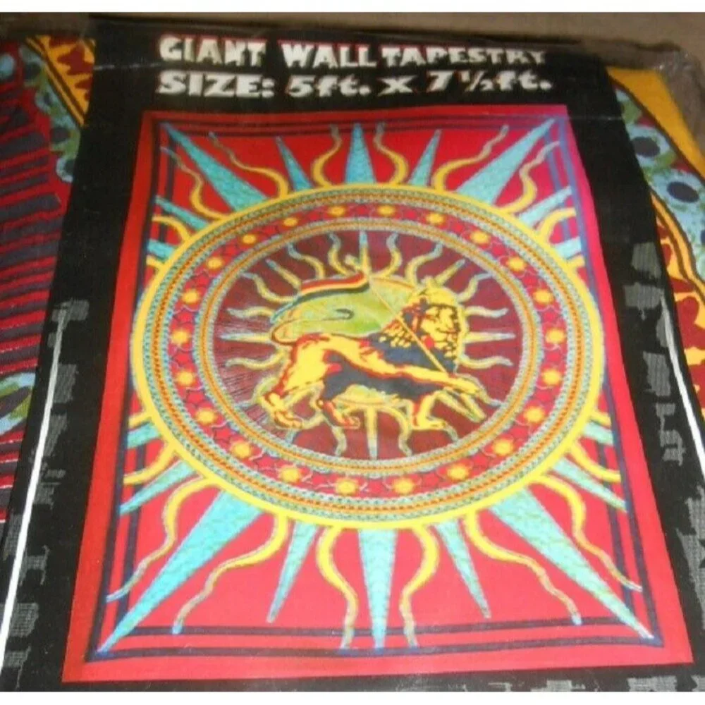 New Large Lion of Judah Tribe Rasta Wall Hanging Gift Tapestry Selassie African